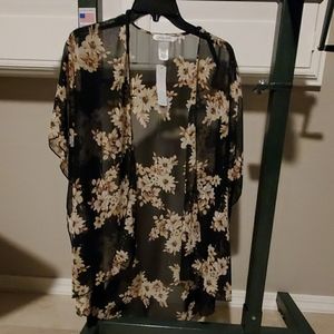 NWT Emory Park Cecilee Lurex Kimono size Small